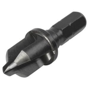 Avellanador de acero de alta velocidad, con tope de profundidad, vástago hexagonal