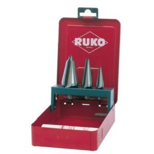 Juego de 3 brocas cónicas HSS y pasta de corte de 30 g