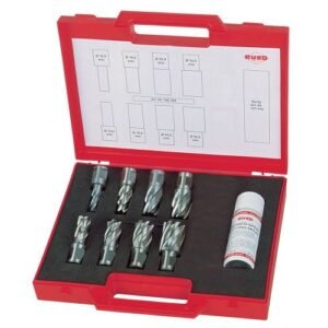 Juego de 8 brocas huecas HSS vástago Weldon