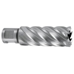 Broca hueca HSSE-Co 5 con vástago Weldon (3/4") rectificada CBN profundidad de corte 55 mm
