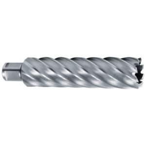 Broca hueca HSS con vástago Weldon (3/4") rectificada CBN profundidad de corte 110,0 mm