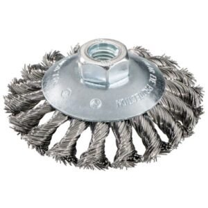 Cepillo redondo 100x0,5x10 mm/ M 14, acero, trenzado, acod. (623803000)