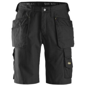 3014 Pantalones cortos de trabajo Canvas+ negro