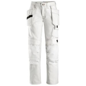 3775 Pantalón largo de pintor para mujer con bolsillos flotantes