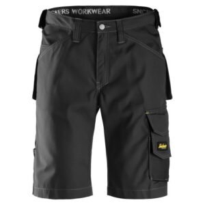 3123 Pantalones cortos de trabajo Rip-Stop negro