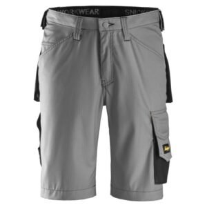 3123 Pantalones cortos de trabajo Rip-Stop gris/ negro