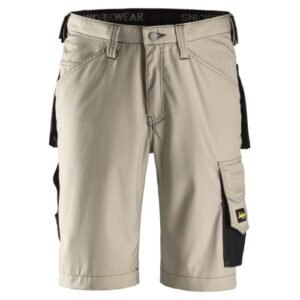 3123 Pantalones cortos de trabajo Rip-Stop kaki/ negro