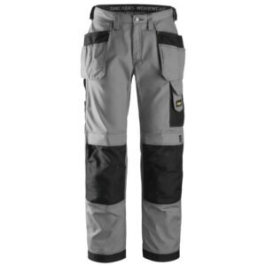 3213 Pantalones largos de trabajo Rip-Stop grises con bolsillos flotantes