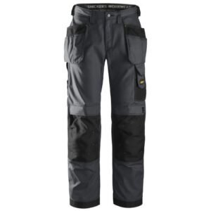 3213 Pantalones largos de trabajo Rip-Stop gris acero con bolsillos flotantes