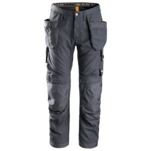 6201 Pantalones largos de trabajo AllroundWork con bolsillos flotantes color gris acero