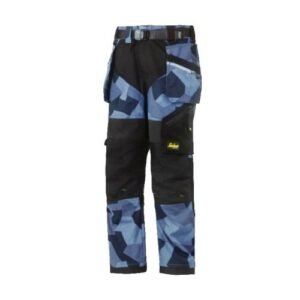 7505 Pantalones largos junior FlexiWork azul camuflaje