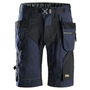6904 Pantalones cortos de trabajo FlexiWork+ bolsillos flotantes azul marino