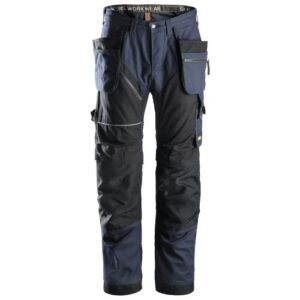 6215 Pantalones largos de trabajo RuffWork algodón con bolsillos flotantes Azul marino / Negro