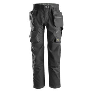 6923 Pantalones largos de solador bolsillos flotantes FlexiWork negro
