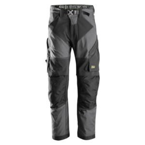 6903 Pantalones largos de trabajo FlexiWork gris acero/ negro