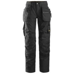 6701 Pantalones largos de trabajo para mujer con bolsillos flotantes AllroundWork negro