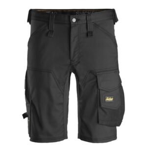 6143 Pantalones cortos de trabajo elásticos Slim Fit AllroundWork negro