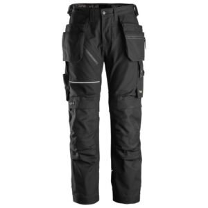 6214 Pantalones largos de trabajo con bolsillos flotantes Canvas+ RuffWork negro