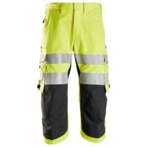 6161 Pantalones pirata de trabajo de alta visibilidad clase 2 ProtecWork amarillo