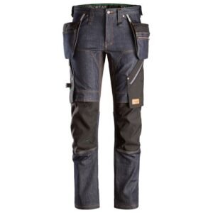 6955 Pantalones largos de trabajo FlexiWork en tejido vaquero con bolsillos flotantes