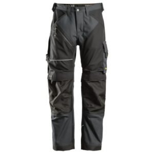 6314 Pantalones largos de trabajo Canvas+ RuffWork Gris Acero/Negro