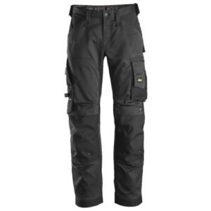 6351 Pantalones largos de trabajo elásticos ajuste holgado AllroundWork Loose Fit color negro