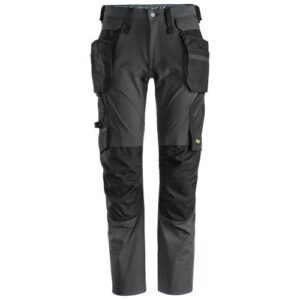 6208 Pantalones largos de trabajo bolsillos flotantes desmontables LiteWork Gris Acero/Negro