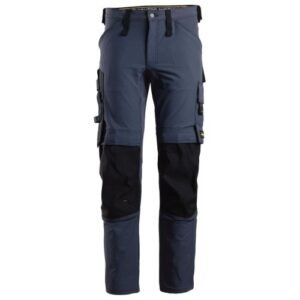 6371 Pantalones largos de trabajo elásticos AllroundWork color azul marino/ negro