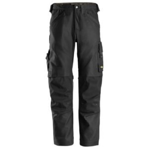 6324 Pantalones largos de trabajo elásticos AllroundWork Canvas+ color negro