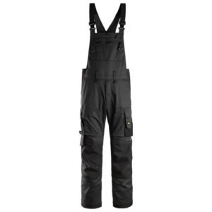 6051 Pantalones elásticos con peto y tirantes AllroundWork negro