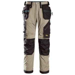6210 Pantalones largos de trabajo con bolsillos flotantes LiteWork 37.5® beige-negro