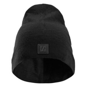 9009 Gorro de lana Merino negro