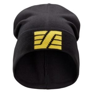 9035 Gorro para el uso diario 100% acrílico negro-amarillo