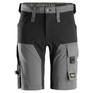 6173 Pantalones cortos de trabajo elásticos AllroundWork grises