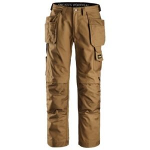 3214 Pantalones largos de trabajo con bolsillos flotantes Canvas+ marron