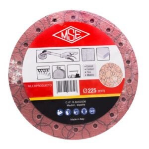 6 DISCOS LIJA OXY MULTIPERFORADO 225MM VELCRO MSE