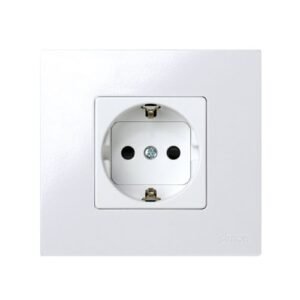 Pack 5 bases de enchufe schuko 16 A 250V~ con dispositivo seguridad y embornamiento a tornillo blanco Simon 27 Play