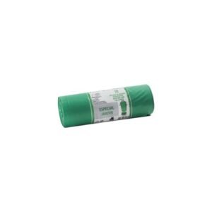 BOLSA BASURA 150 L  ESPECIAL JARDIN (90X120) VERDE 10 unid.G.150 Ref.7056