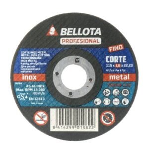 Disco abrasivo profesional fino para corte inox-metal, 1-1,9 mm / 50310
