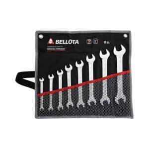 Juego bolsa de llaves fijas forjadas en acero CRV para apriete y ajuste / 6490BS
