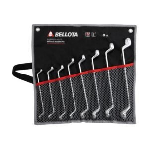 Juego bolsa de llaves estrella acodadas forjadas en acero CrV para apriete y ajuste / 6492BS