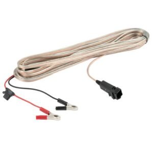 Cable extensor de 15m para  Vareador Cigüeña VA1 con pinzas para batería de 12V /VA300315
