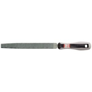 Escofina carpintero plana punta con mango bimaterial  / 4103MB