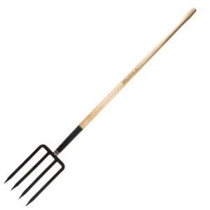 Horca forjada 4 púas con mango para remover la tierra / 9114L