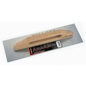 Llana larga recta inoxidable con mango de madera para trabajos de acabado / 5865INOX