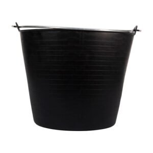 Capazo 26 litros asa metálica negro / BKT26BM