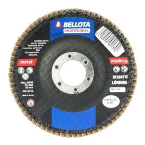 Disco de láminas base fibra cóncava para desbaste madera-metal, grano A / 50511