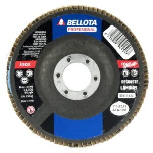 Disco de láminas base fibra cóncava para desbaste inox-metal, grano AZ / 50512