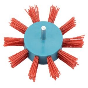 Cepillo abanico con perno, hilo de nylon grano basto SiC 80 / 50829B