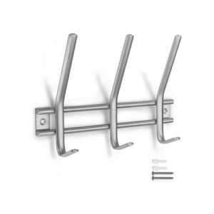 Mod.3718 Colgador acero inoxidable 3 gancho doble